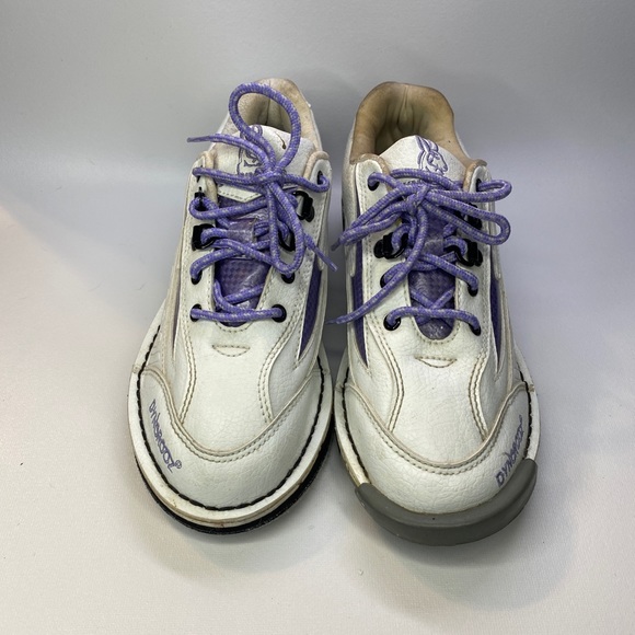 Dyno-thane / Dynorooz Pro Sport Bowling Shoes Is Women’s 7.5 White/purple - Picture 2 of 8